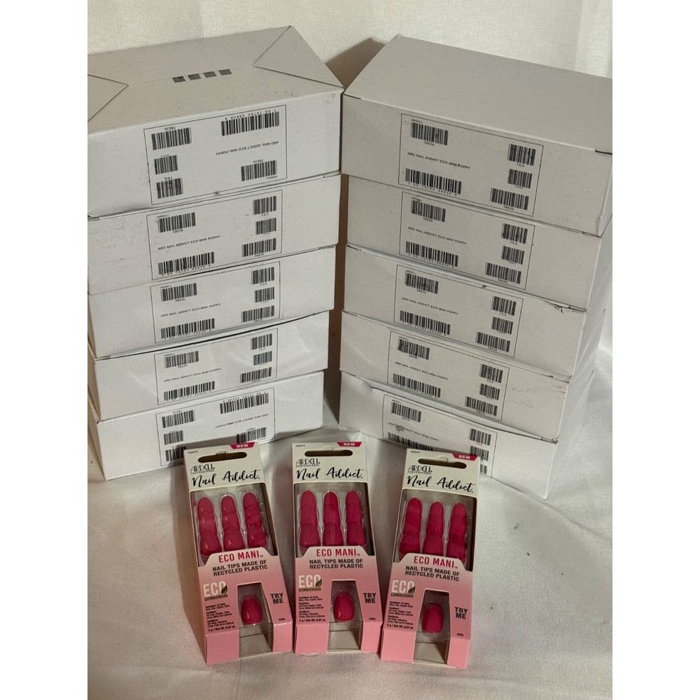 Ardell Nail Addict Eco Mani Nail Tips Poppy Pink Oval 30 Count 3 Pack 58636 - Picture 11 of 14